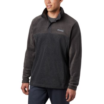 Pánské Svetry Columbia Steens Mountain Half Snap Fleece Šedé YHNQOU876